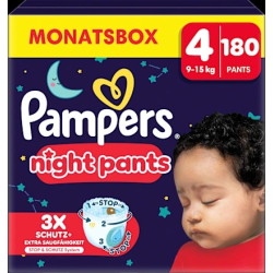 Baby Pants night Baby Dry Gr. 4 (9-15 kg), Monatsbox, 180 St