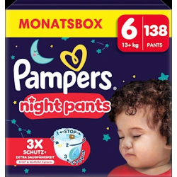 Baby Pants night Baby Dry Gr. 6 (13+ kg), Monatsbox, 138 St