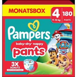 Baby Pants Baby Dry Gr.4 Maxi (9-15 kg) Limited Edition Paw Patrol, Monatsbox, 180 St