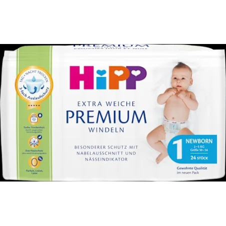 Windeln Premium Gr. 1 Newborn (2-5 kg), 24 St