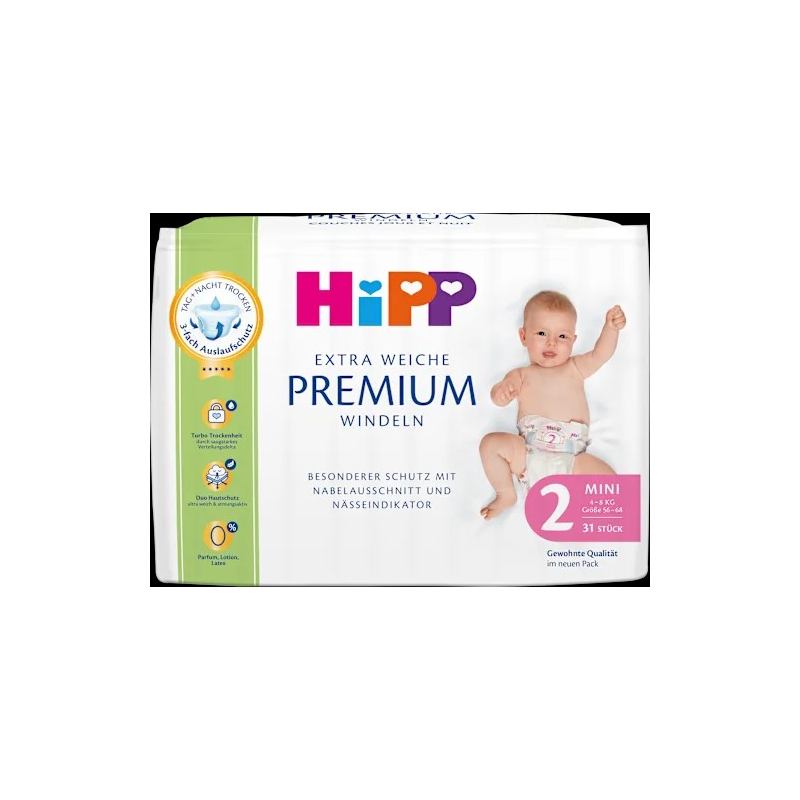 Windeln Premium Gr. 2 Mini (4-8 kg), 31 St