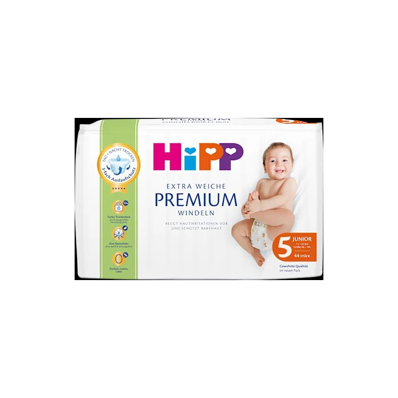 Windeln Premium Gr. 5 Junior (11-16 kg), 44 St