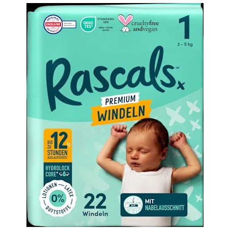 Windeln Gr.1 (3-5 kg), 22 St
