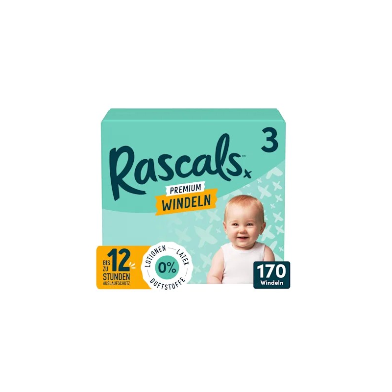 Windeln Premium Gr. 3 (6-11 kg), Monatsbox, 170 St