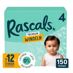 Windeln Premium Gr. 4 (10-15 kg), Monatsbox, 150 St