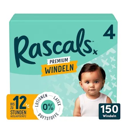 Windeln Premium Gr. 4 (10-15 kg), Monatsbox, 150 St