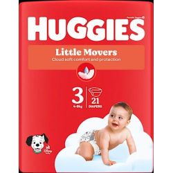 Windeln Little Movers Gr. 3 (4-9 kg), 21 St