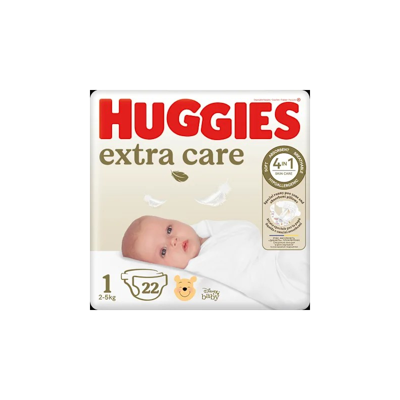Windeln Newborn extra care Gr. 1 (2-5kg) Disney, 22 St