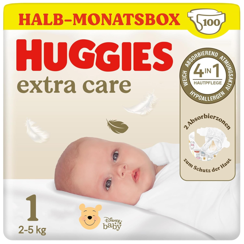 Windeln Newborn extra care Gr. 1 (2-5kg) Disney, 100 St