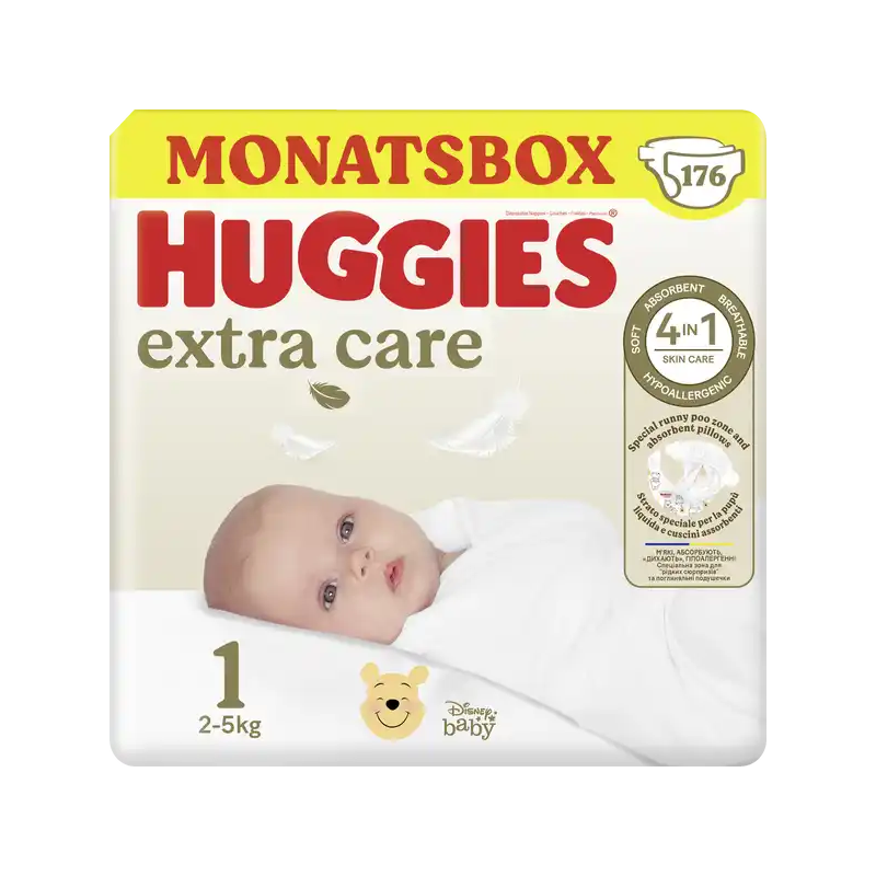 Windeln Newborn extra care Gr. 1 (2-5kg) Disney, 176 St