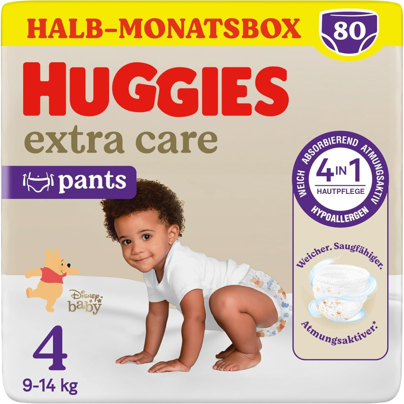 Baby Pants extra care Gr. 4 (9-14 kg) Disney, 80 St