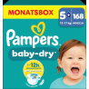 Windeln Baby Dry Gr.5+ Junior Plus (12-17 kg), Monatsbox, 168 St