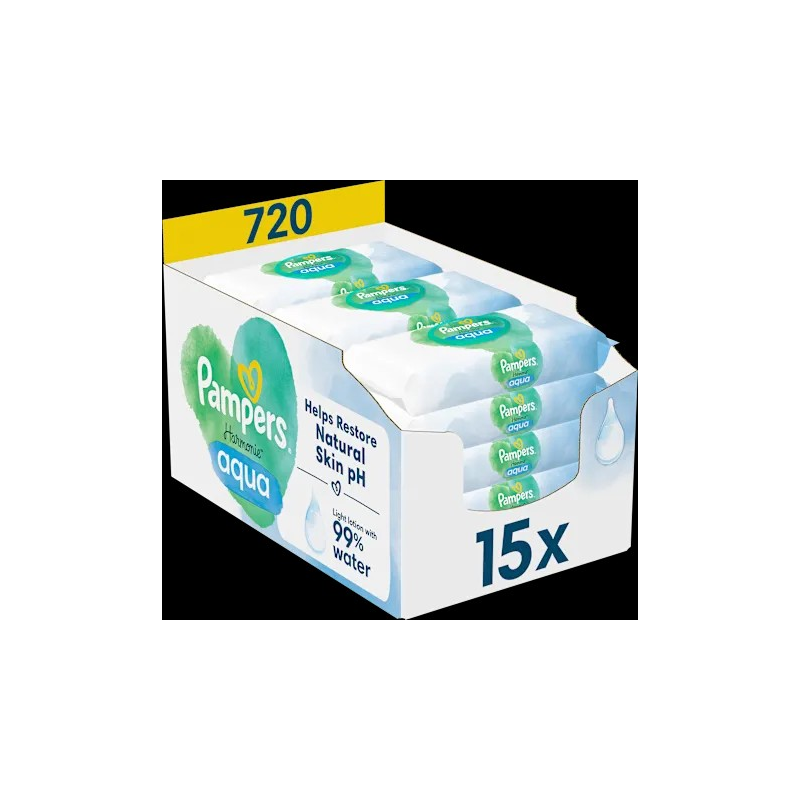 Feuchttücher Harmonie Aqua (15x48 St), 720 St
