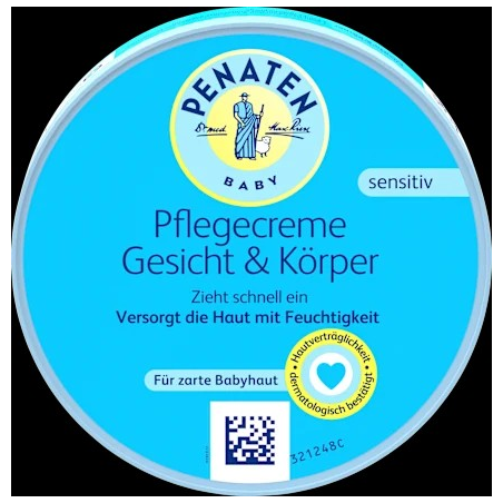 Baby Pflegecreme Gesicht & Körper, 100 ml