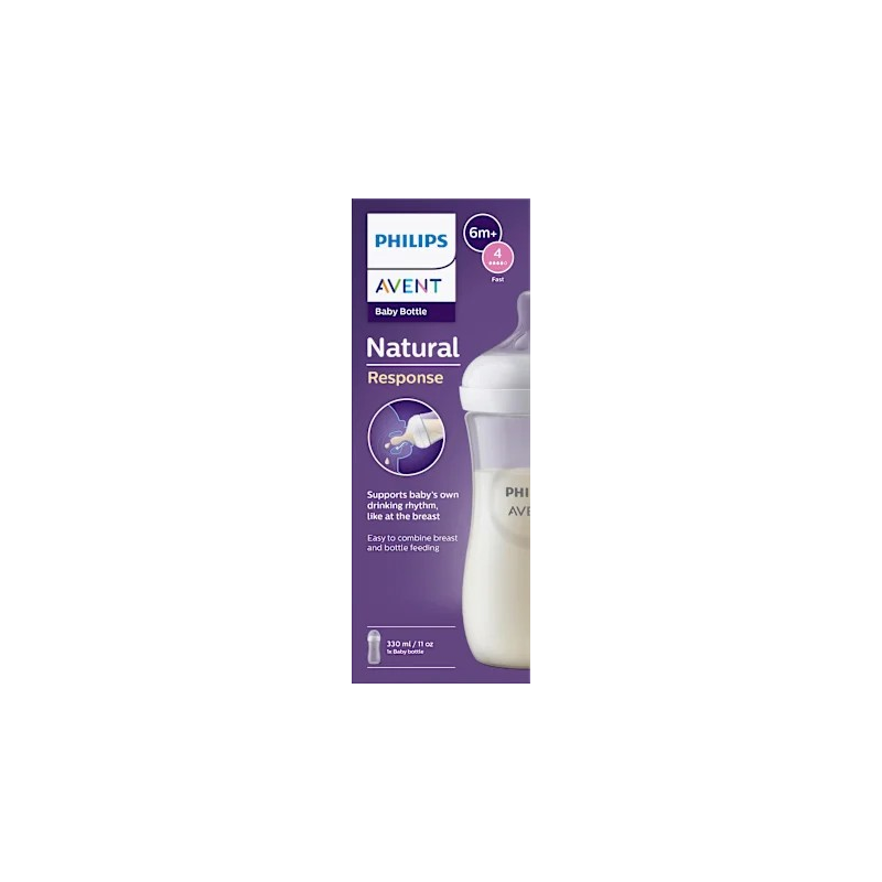 Babyflasche Natural Response weiß, ab dem 3. Monat, 330ml, 1 St