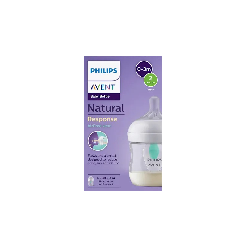 Babyflasche Natural Response weiß, von Geburt an, 125 ml, 1 St