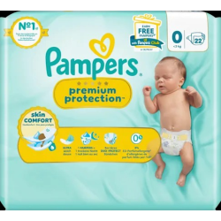 Windeln Premium Protection Gr.0 Micro (bis 3 kg), 22 S