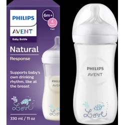 Babyflasche Natural Response weiß, ab dem 3. Monat, 330 ml, 1 St