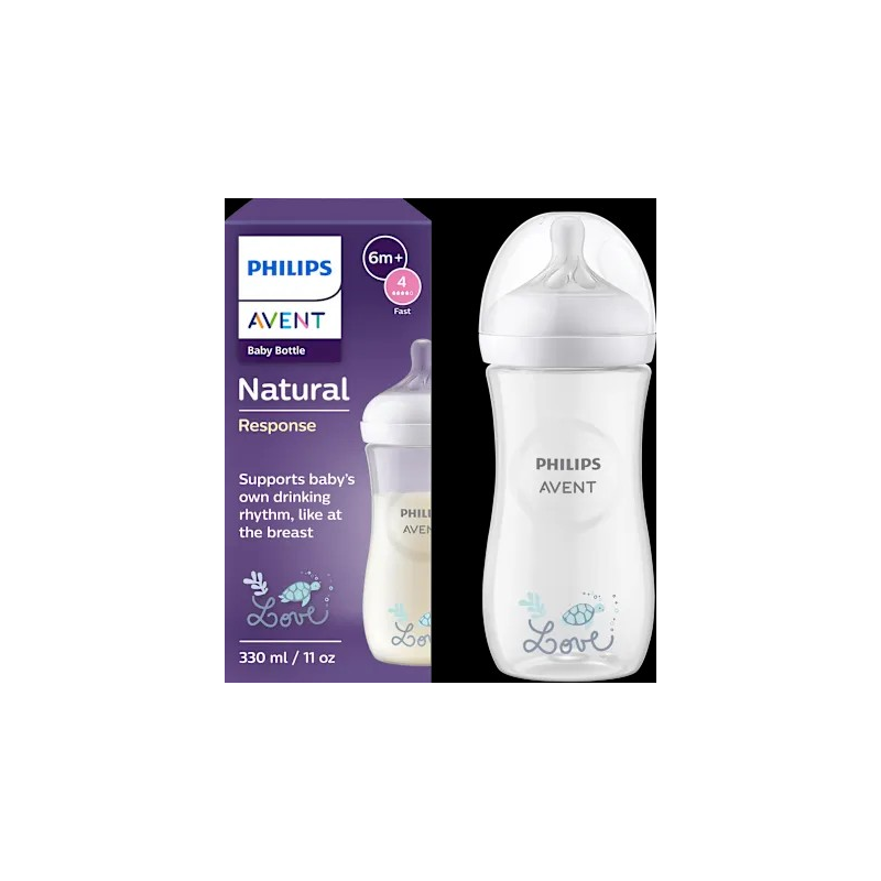 Babyflasche Natural Response weiß, ab dem 3. Monat, 330 ml, 1 St
