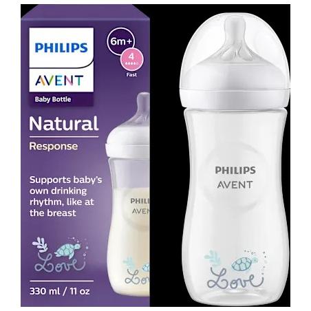 Babyflasche Natural Response weiß, ab dem 3. Monat, 330 ml, 1 St