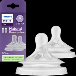 Trinksauger Natural Response Silikon, Durchflussrate 5, 2 St