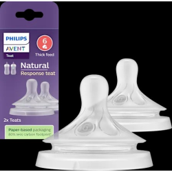 Trinksauger Natural Response Silikon, Durchflussrate 6, 2 St