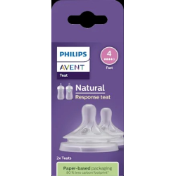 Trinksauger Natural Response Silikon, Durchflussrate 4, 2 St