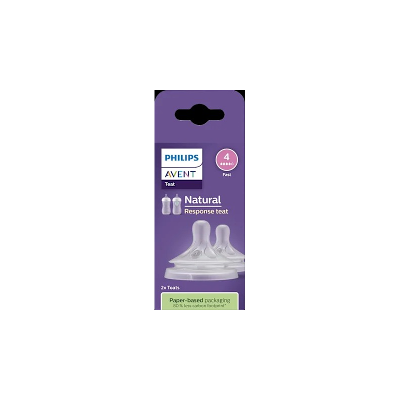 Trinksauger Natural Response Silikon, Durchflussrate 4, 2 St