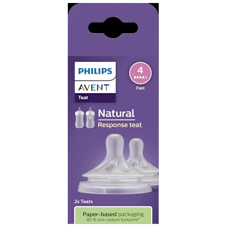 Trinksauger Natural Response Silikon, Durchflussrate 4, 2 St