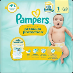 Windeln Premium Protection Gr.1 Newborn (2-5 kg), 24 St