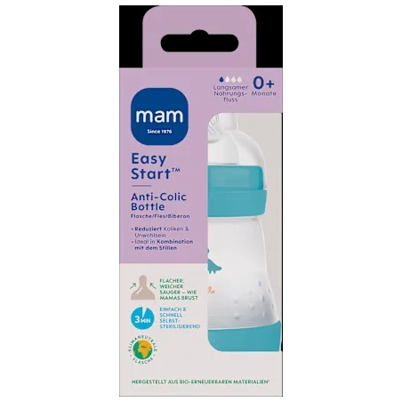 Babyflasche Easy Start Anti-Colic, blau, von Geburt an, 160 ml, 1 St