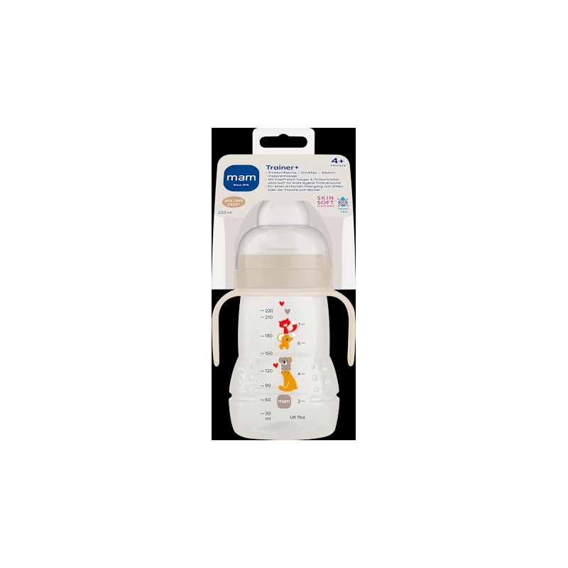 Trinklernflasche Trainer, creme, ab 4.Monate, 220 ml, 1 St