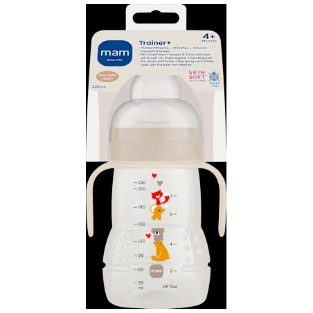 Trinklernflasche Trainer, creme, ab 4.Monate, 220 ml, 1 St