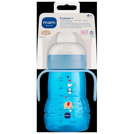 Trinklernflasche Trainer, blau, ab 4.Monate, 220 ml, 1 St