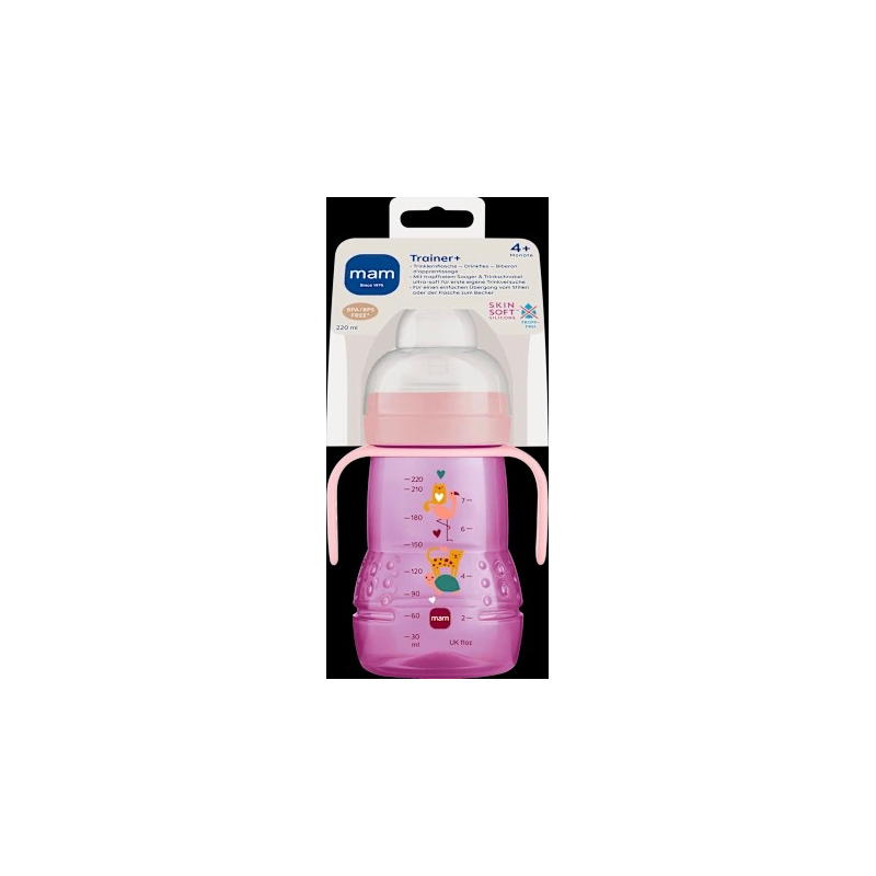 Trinklernflasche Trainer, rosa, ab 4.Monate, 220 ml, 1 St