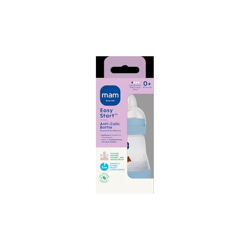 Babyflasche Easy Start Anti-Colic, blau, von Geburt an, 160 ml, 1 St