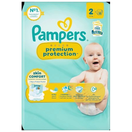 Windeln Premium Protection Gr.2 Mini (4-8 kg), 35 St