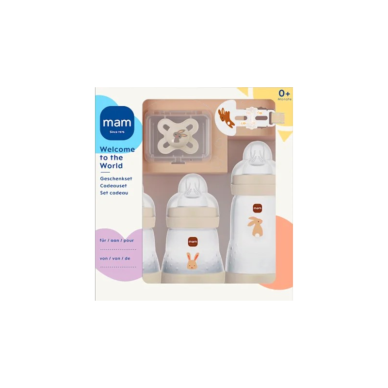Geschenkset Welcome to the world beige 5 tlg, von Geburt an, 1 St