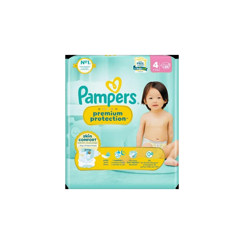 Windeln Premium Protection Gr.4 Maxi (9-14 kg), 25 St
