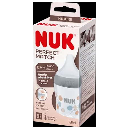 Babyflasche Perfect Match, grau, 0-6 Monate, 150ml, 1 St