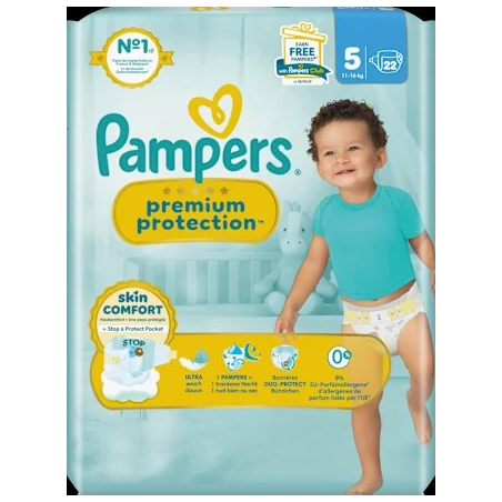 Windeln Premium Protection Gr.5 Junior (11-16 kg), 22 St