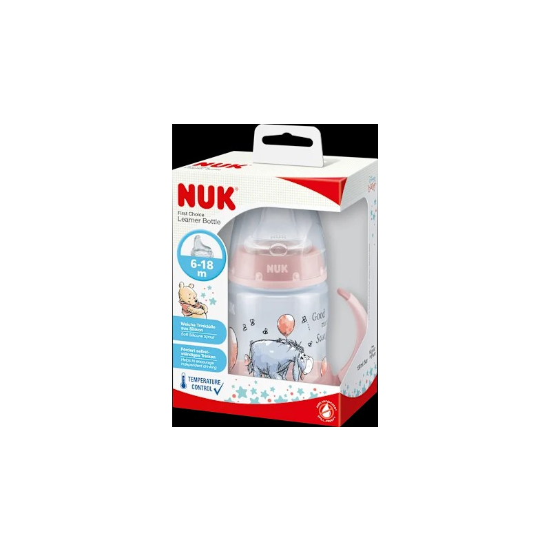Trinklernflasche First Choice Disney Temperature Control , anthrazit, 6-18 Monate, 150ml, 1 St