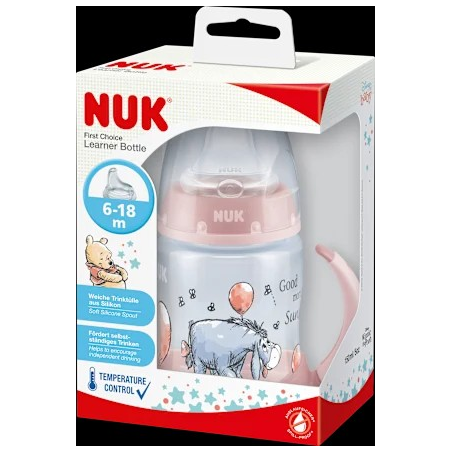 Trinklernflasche First Choice Disney Temperature Control , anthrazit, 6-18 Monate, 150ml, 1 St