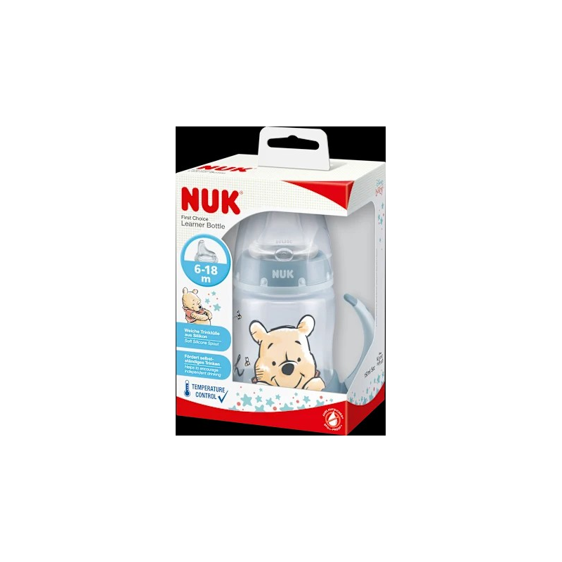 Trinklernflasche First Choice Disney Temperature Control , anthrazit, 6-18 Monate, 150ml, 1 St