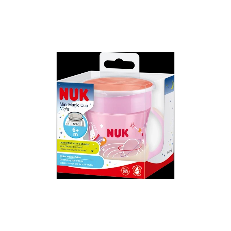 Trinklernbecher Mini Magic Cup Night rosa, 160 ml, 1 St
