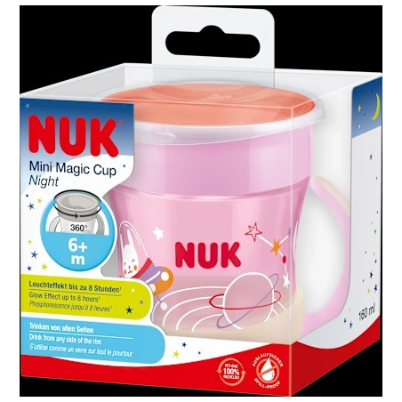 Trinklernbecher Mini Magic Cup Night rosa, 160 ml, 1 St