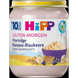 Porridge Frühstück Banane-Blaubeere Haferbrei ab dem 10. Monat, 160 g