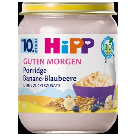 Porridge Frühstück Banane-Blaubeere Haferbrei ab dem 10. Monat, 160 g