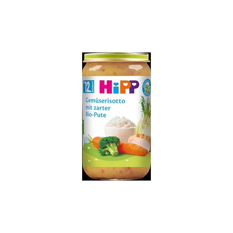 Menü Gemüserisotto mit zarter Pute ab dem 12. Monat, 250 g