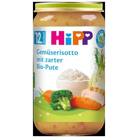 Menü Gemüserisotto mit zarter Pute ab dem 12. Monat, 250 g